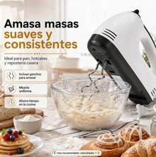 Torstellar Batidora De Mano Con 7 Velocidades, Batidora Amasadora Para Repostería Con 2 Varillas , Diseño Compacto, Portátil Y Ligero, Ideal Para Repostería, Mezclar Masa, Preparación De Alimentos, Batir Claras, Montar Nata, Hacer Pan Y Masas Pesadas, Uso Doméstico Y Cocina Diaria, Regalo Perfecto Para Amantes De La Cocina - Ver 1