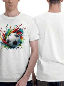 Talla US 6(S)-16(XXXL) COPA DEL MUNDO 2026 Camiseta Versátil de Cuello Redondo Adecuada para Hombres y Mujeres en la Escuela, el Trabajo y Estilo Urbano Cosplay, playeras de mujer - Blanco - Ver 1