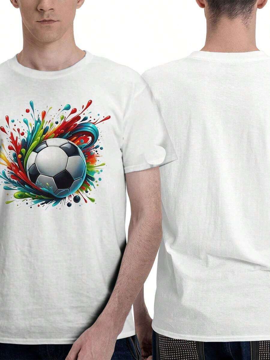 Talla US 6(S)-16(XXXL) COPA DEL MUNDO 2026 Camiseta Versátil de Cuello Redondo Adecuada para Hombres y Mujeres en la Escuela, el Trabajo y Estilo Urbano Cosplay, playeras de mujer - Blanco - Ver 1