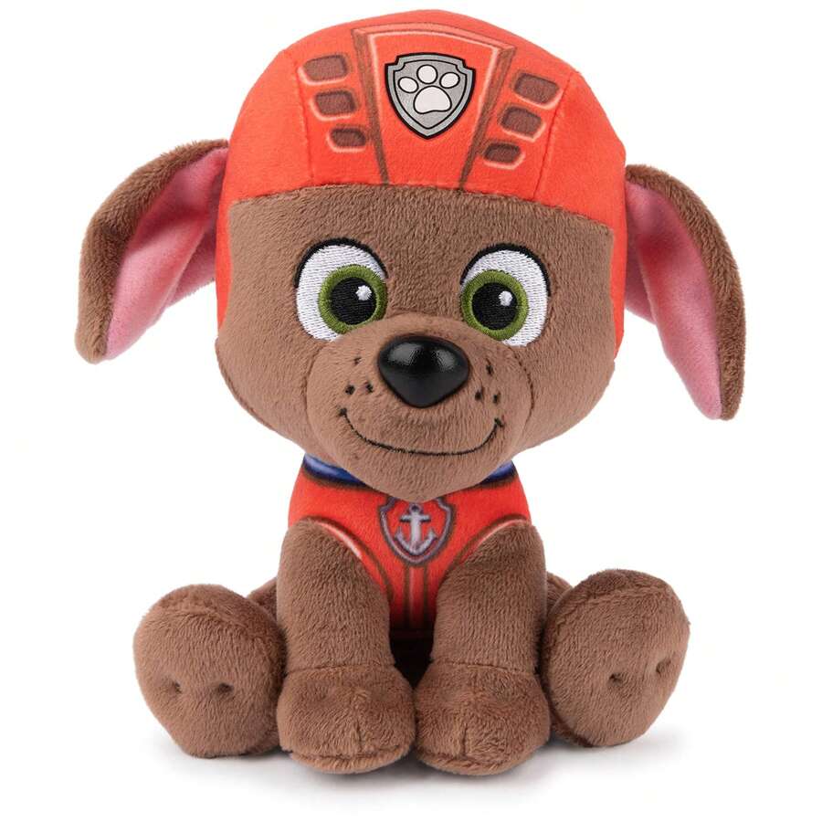 Spin Master 6-Inch Paw Patrol Plush Doll - Zuma, Wearing Signature Lifeguard Uniform, Suitable For Children 3 Years Old And Above - ZUMA - View 1