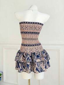 Women Midi Dresses - Navy Blue - View 2
