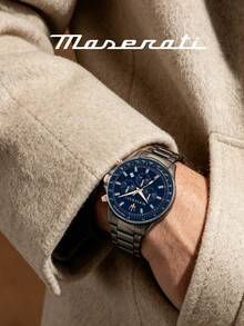Maserati 極簡奢華 30m 防水不鏽鋼錶帶休閒腕錶,R8873640001 - 藏蓝色 - 查看 4