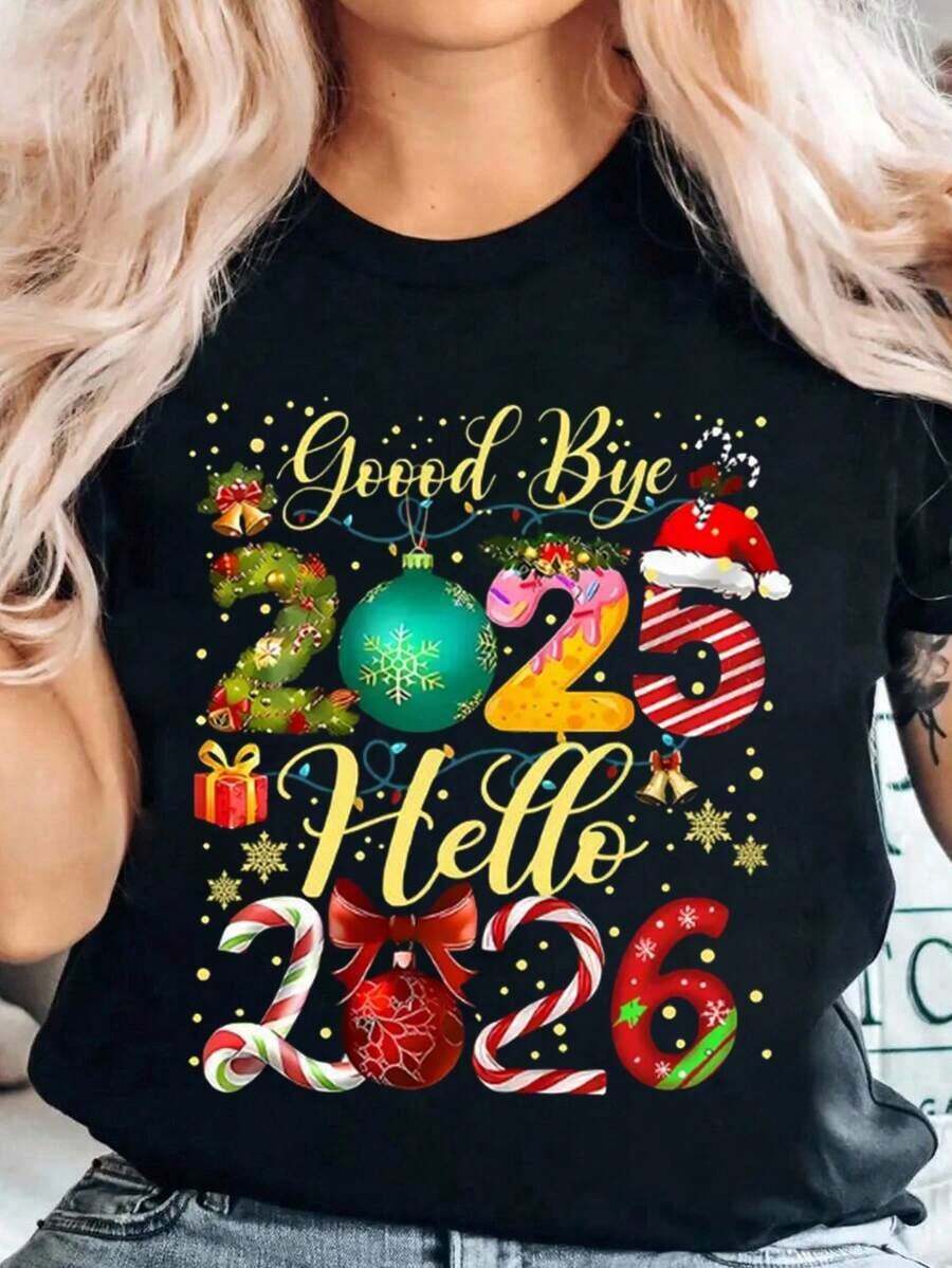 Camiseta de manga corta con estampado de bruja con sombrero de mago de Oz, de moda casual, adecuada para primavera y verano, talla grande para mujer, cuello redondo-Vintage Street Style Unisexoose Cotton Short Sleeve Crew Neck T-Shirt - Negro 2 - Ver 1