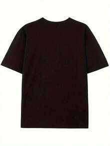 Nueva Llegada 2026 - Camiseta Vintage con Estampado de Béisbol de 180g - Camiseta de Manga Corta con Cuello Redondo de 180g, Estampado MAJOR LEAGUE 99, Corte Holgado Casual, Lavable a Máquina, Diseño Clásico de Cuello Redondo, Tela Duradera, Adecuada para Uso en Fin de Semana, Estampado de Alta Calidad Estilo Vintage, Ropa para Adultos, Tela Suave, Transpirable, a la Moda, 100% Algodón, Camiseta para Mujer con Estampado Gráfico para Uso Diario - Negro - Ver 3