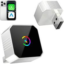 Adaptador Inalámbrico CarPlay para Apple y Android Auto, Actualización 2026 2 en 1 Plug and Play, Convierte CarPlay con Cable a Inalámbrico, Conexión Automática Rápida, Tamaño Mini con Apple iOS 10+ - 1 - Ver 1