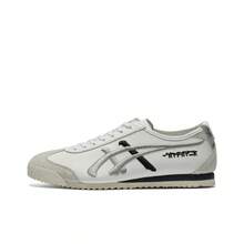 Onitsuka Tiger Scarpe Casual Basse MEXICO 66 NM, Comode, Morbide, Antiscivolo E Durevoli, Unisex, Bianco/Argento - 1183C320-102 - 查看 9