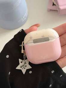 Ốp bảo vệ silicon hình ngôi sao bánh kem màu hồng dễ thương cho bé gái, tương thích với 4, Pro 2, Apple Earphones 3, tai nghe Bluetooth không dây thế hệ thứ 2, ốp mềm có mặt dây chuyền. - Hồng - Xem 6