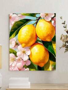 40x50cm/16x20in Lemon Flower DIY Number Painting Handicraft Home Decor Holiday Gift For Adults - Sets - View 4