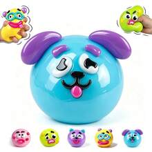NEW Dog Face Swap Squishy Toy, Soft Moldable Cute Slow Rise Squeeze , Relaxing Sensory - E - 查看 2