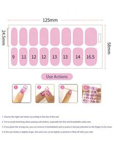 16pcs Colorful Glitter Nail Stickers, Waterproof & Long-Lasting, 3D Onion Powder Hot Stamping Nail Art Stickers, Suitable For Daily Use, Gifts And Parties - Multicolor - View 7