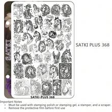 High Quality Nail Art Stamping Plate, Floral, Butterfly, Swan Patterns, Nail Decor Template, Nail Polish Stamping Mold, Nail Stamp Plate - Multicolor - View 7