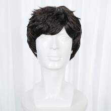 Men's Daily & Cosplay Multi-Color Short Wig Set, Natural Matte Synthetic Hair With Bangs, Breathable Lightweight Comfort Design, Summer Friendly Easy Styling, Ideal For Anime Role-Playing, Daily Looks, Theme Parties & Holiday Costumes, Versatile Men's Wig - Multicolor - View 18