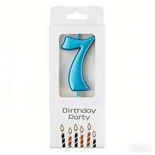 Creative Digital Number Birthday Cake Decoration Candles Suitable For Birthday Parties Cake Topper Decor Accessories - Baby Blue - View 11