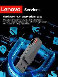 Lenovo E510 Type-C + USB 3.2 Dual Port OTG Flash Drive, 32GB 64GB High Speed USB Stick Compatible With Android Phones, Computers, Laptops, Mac, Car Audio - View 5