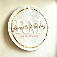 Custom 3D Acrylic Business Logo Sign: Boutique Salon Decor, Custom Round Acrylic Business Logo Sign | 3D Office Wall Decor, Custom 3D Acrylic Logo Sign, Business Signboard, Custom Acrylic Business Logo Sign | 3D Wall Decor, Custom Business Logo Sign For Flowers Shop, Wall Salon Signage, Acrylic Sign For Office - Multicolor - View 18
