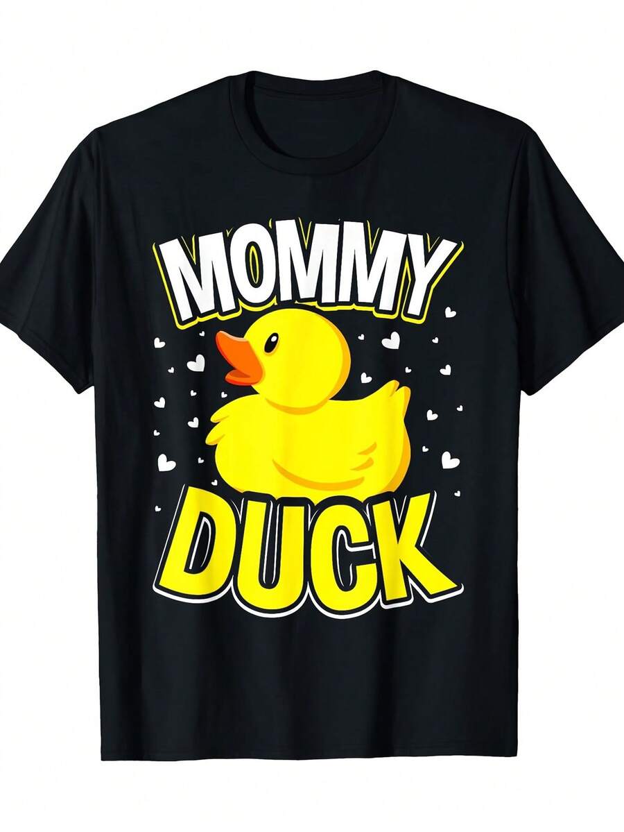 Camiseta unisex, divertidaMamáPatoGráficoCamisetaparaAdultos-RelajadoAjusteTripulaciónCuelloCortoMangaTeeconAmarilloPato&CorazonesDiseño,InformalInformalVestimentaPara todas las estacionesComodidad,DivertidoFamiliaCoincidenciaConjuntos de ropaCumpleañosFiestaRopaHombres&Mujeres-DuraderoImprimir,MáquinaLavableGeométricoPatrón,JuguetónPatoCara&NegritaMAMÁPATOTexto,TejerTelaSuperior,RegularAjusteHumorísticoInformalWear,ropademujer,blusasparamujer,topsdemujer,playerasdemujer, GráficoimpresoAmigable con la piel, estilo de los 90Retro, Ropa Urbana, De ModacasualCamisetas, GráficasimpresoAmigable con la piel, estilo de los 90Retro, Ropa Urbana, De Modacasualcamisetas - Negro - Ver 1