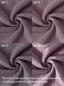 Chaleco de punto de unicolor para mujer, estilo japonés retro para capas, corto y casual para verano y vacaciones, versátil, adecuado para primavera, verano, principios de otoño, ir al trabajo, minimalista retro, festival de música colorido, escuela, top sin mangas - Morado - Ver 3