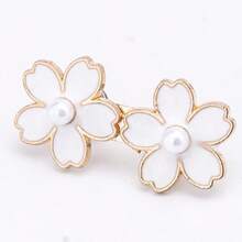1/2 Pairs Adjustable & Detachable Sakura Flower Waist Buttons, For Adjusting Waistline Of Jeans Or As Clothing Accessory, No Sewing Required - Multicolor - View 14