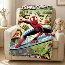 1PCS S Pidey And His Amazing Friends Fleece Blanket Versatile Multi-Purpose Soft Cozy S Pider-Man Throw Blanket For Sofa Bed Living Room Couch Travel Camping Office Nap Car Decorative Warm Cartoon Plush Blanket M Arvel Fans Gift - Nhiều màu - Xem 4