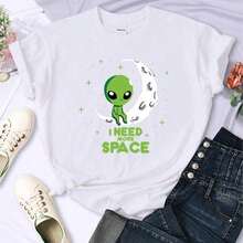 Cool Summer Initial DS T-Shirt, Fashionable Japanese Anime Pattern T-Shirt, Harajuku Manga T-Shirt, Casual Short Sleeve T-Shirt, Y2K Top For Women, Women's T-Shirts - 白色 9 - 查看 7