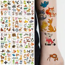Bộ 10 hình xăm dán phát sáng trong bóng tối chủ đề động vật, gồm 12 hình xăm tạm thời phát sáng với thiết kế hoạt hình dễ thương và vui nhộn của gấu trúc, chim cánh cụt, chuột túi, thỏ, hổ, sư tử và hươu cao cổ. Chúng không thấm nước và trông rất thật. - Nhiều màu - Xem 3