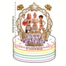 K-POP Idol Character Cake Topper 1Pc, Halloween Witch Style Dessert Decor Picks, Birthday Party Cake Insert Decor, Festival Home Party Decoration Gift - Multicolor - View 10