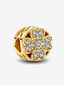 1 Piece Of Full Diamond Clover Bead, Suitable For DIY Jewelry Making, Such As Bracelets, Necklaces, Etc. It Is The Perfect Gift For Women And Girls - Beads - View 14