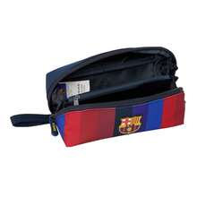 FC Barcelona Triple Pencil Case F.C. Barcelona 1st Team For Kids And Teens, 3 Compartments With Zipper And Elastic Band For Notebook, Back To School - Large Square - View 4