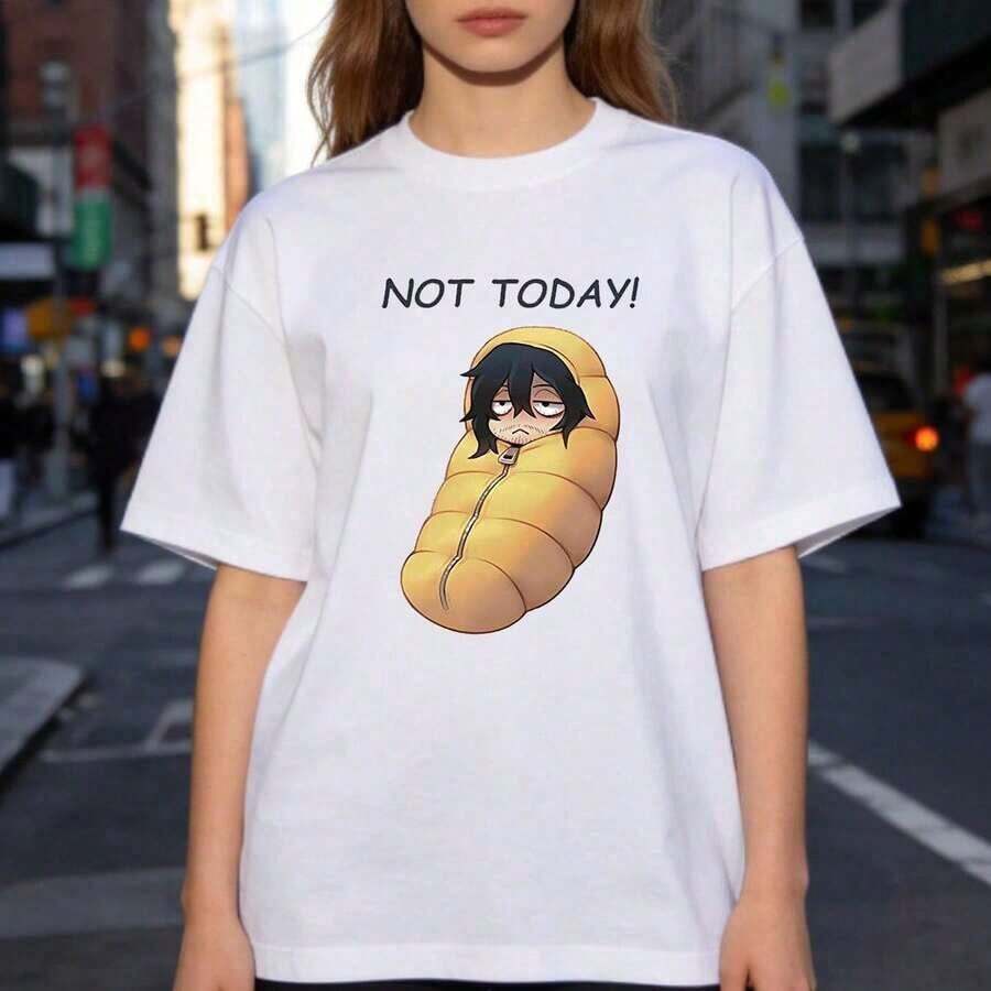 Women's Graphic T-Shirt, Cotton, Casual, Short Sleeve, Round Neck, Minimalist Style, Pretty (3) Women's T-Shirts - 白色 - 查看 1