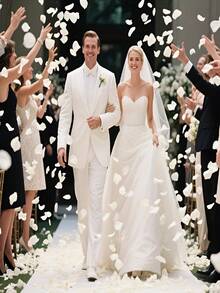 2000pcs Artificial White Rose Petals | Realistic Fake Flower Petals For Wedding Aisle Decor, Backdrops, Valentine's Day, Proposals, Photo Booth - Decorations - Set - View 4