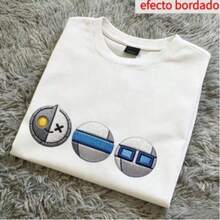 Playera Estilo Urbano BT21 Tata, Efecto Bordado Premium, Transpirable para Salidas y Conciertos - Negro - Ver 1