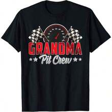 Grandma Pit Crew T-Shirt For Women And Men, Comfortable Loungewear, Everyday Fashion, Party T-Shirt, Unisex Style, Gift T-Shirt, Sizes S - XXXXL, Women's T-Shirts - 黑色 9 - 查看 7