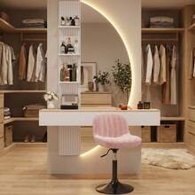 White and Pink Stools