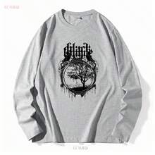 Camiseta de la banda Black Tongue (Británica, Deathcore, Downtempo) con diseño de cuervo, tallas M-2XL, manga larga o corta, vintage, lavada, cómoda, unisex, suave. - Blanco - Ver 10