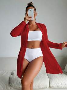 Nuevo bikini de tres piezas para mujer, de tela especial, sexy y multicolor. - Patrón cuatro - Ver 9