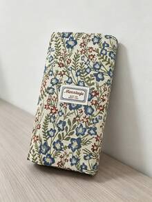 Bolso de hombro tipo tote de gran capacidad con estampado floral y cierre con cremallera, adecuado para la oficina, la escuela, el transporte o el uso diario casual. - Multicolor 4 - Ver 4