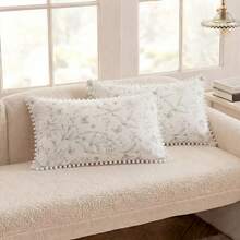 1 buah/2 buah Sarung Bantal Kasa Bergelombang Kerut Warna Putih Polos (Tanpa Isian), Nyaman dan Bernapas, Ideal untuk Penggunaan Musim Panas, Cocok untuk Penataan Kamar Tidur dan Dekorasi Rumah, Sarung Bantal Bertekstur, Tidur yang Bernapas, Perlengkapan Rumah Tangga - MultiWarna - View 14