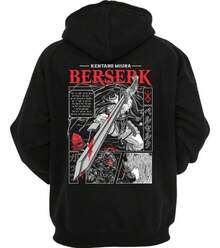 Sudadera con Capucha de Anime  con Estampado Gráfico - Negro - Ver 2