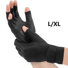 Copper Ion Infused Unisex Hand Relaxation Compression Gloves, Non-Slip Palm Design With Wrist Support, Suitable For Daily Use - Multicolor - View 8