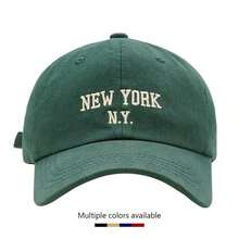 1pcs NEW YORK Embroidered Baseball Caps, Assorted Colors, Casual & Minimalist, Adjustable, For Daily & Outdoor Wear - Multicolor - View 12