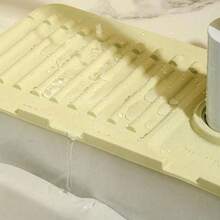 1pc Silicone Sink Drain Mat, Splash Guard For Faucet, Waterproof Drying Mat For Kitchen And Bathroom Countertops, Home Decor,Non-Slip Kitchen Mats For Sink Side, Natural And Hygienic Kitchen Essential For Home And Kitchen Room Decor, Part Of Your Coz - One Size - View 9