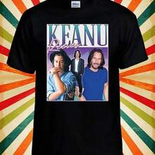 Keanu Reeves Actor Retro Cool Funny  Wo Vest Tank Top Uni T Shirt 2562 - 黑色 - 查看 1
