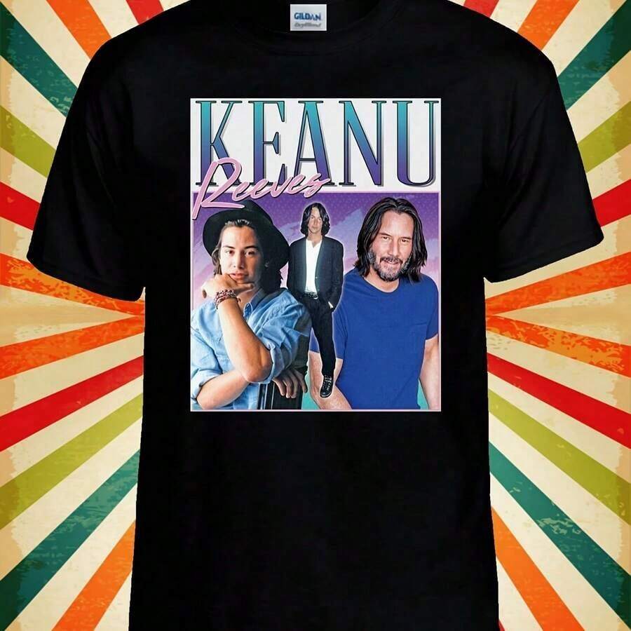 Keanu Reeves Actor Retro Cool Funny Wo Vest Tank Top Uni T Shirt 2562 - 黑色 - 查看 1