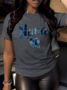 Suave, transpirable y ligera para comodidad durante todo el día. Camiseta casual de manga corta para mujer, con estampado de patrón Nana, colores brillantes, tela suave y elástica, diseño de cuello redondo, lavable a máquina, adecuada para todas las estaciones, top perfecto para el verano, apariencia elegante, material translúcido. Cuello redondo clásico con un corte relajado que favorece todas las formas del cuerpo y fácil de combinar con jeans, shorts y leggings. - Blanco - Ver 9
