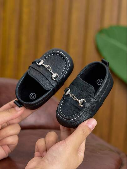 Casual Fashion Baby Loafers, 0-1 Year Old Spring Summer Autumn Soft Bottom Solid Color One-Foot Slip-On Baby Toddler Shoes, Versatile Moccasins Suitable For Indoor And Outdoor, Flat Shoes