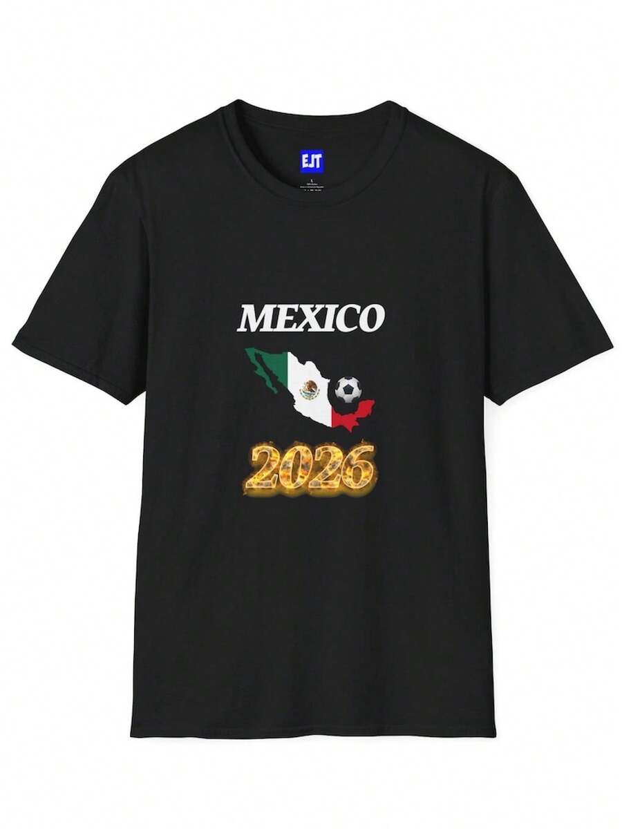 Camiseta de Fútbol México 2026: Regalo para Fanáticos del Fútbol - Negro - Ver 1
