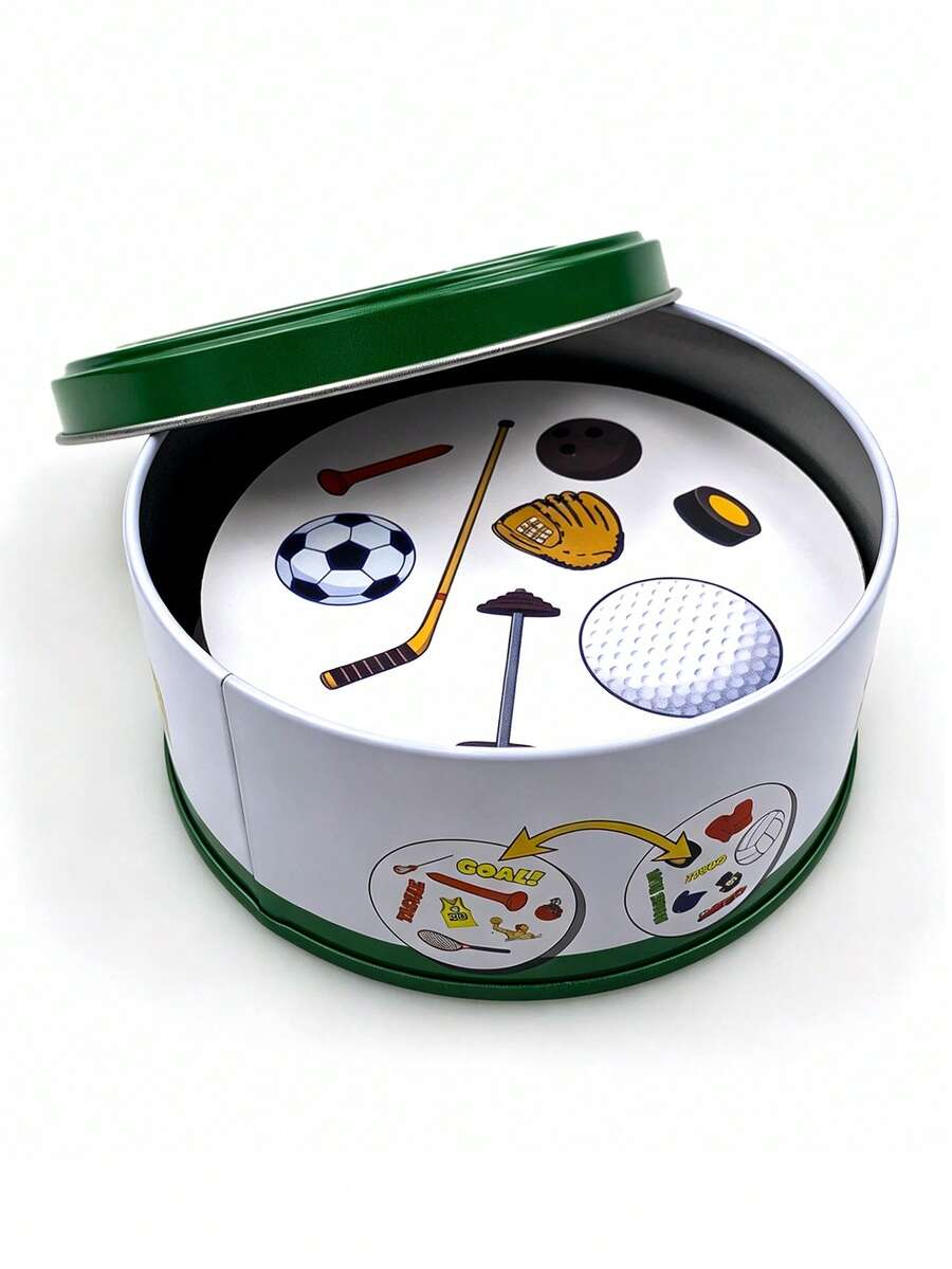 1 Set Sports Theme Fast Matching Card Game, Suitable For 2-5 Players, Card Material, For Ages 14+ - Baseball Green - View 1