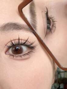 64 piezas de pestañas individuales de estilo de medianoche de verano pintadas a mano con adhesivo, con aspecto natural para principiantes, adecuadas para maquillaje de ojos, citas, uso diario, fiestas, clubes, reutilizables, efecto de volumen instantáneo, hechas a mano, ligeras y fluidas, DIY, duraderas, pestañas individuales de estilo de dibujos animados (tarjeta base aleatoria) - B - Ver 2