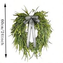 Greenery Year Round Wreath For Front Door- Outdoor French Cottage Grapevine Wreath - Mothers Day Gift - All Season Porch Decor - Multicolor - View 4