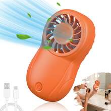 3-Speed Mini Handheld Electric Fan, USB Rechargeable, Portable Compact Fan For Home, Office, Outdoor, Travel, Summer Essential Gift For Women And Girls - Multicolor - View 14